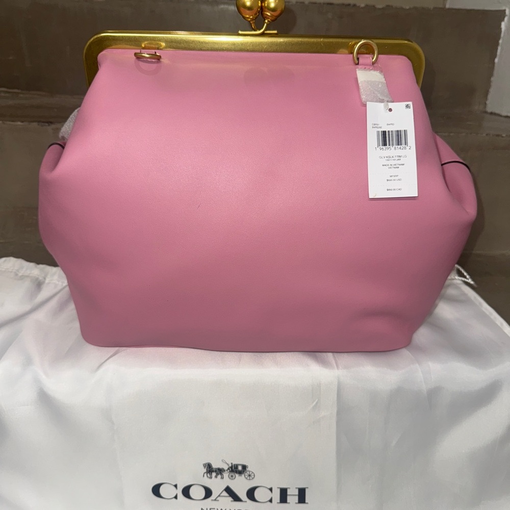 Coach Pink Frame Shoulder Bag